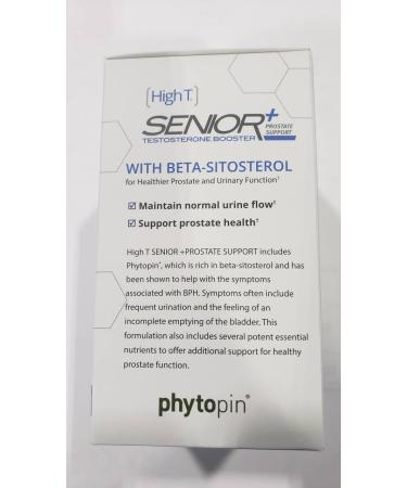 High T Senior+ Prostate Support 90ct | Natural Testosterone Booster | Energy & Strength Supplement for Seniors - Buy Online on GoSupps.com