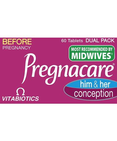 THREE PACKS of Vitabiotics Pregnacare His & Hers by Vitabiotics - Buy Online on GoSupps.com