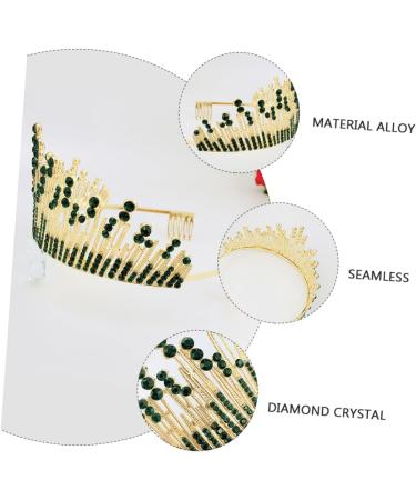 FRCOLOR 1pc Full Color Crown Beautiful Hair Comb Chic Headdress Bride Hair Decor Crystal Hair Decor Beautiful Hairband Comb Hair Decor Comb Hair Comb Accessory Chic Female Headdress - Buy Online on GoSupps.com