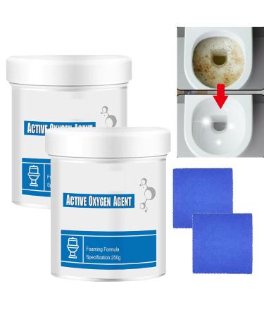 Foam Toilet Cleaner Toilet Cleaner Toilet Active Oxygen Agent Toilet Cleaner Foam Powder As Seen On Tv Deep Cleaner Easy to Use (2PCS)