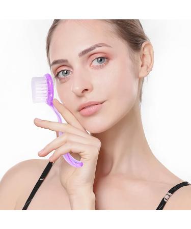 Shop Lurrose 6pcs Plastic Cleaner Brushes - Perfect for Nails Face & Pedicure | Acrylic Pink & Blue Cleaning Tools - Buy Online on GoSupps.com