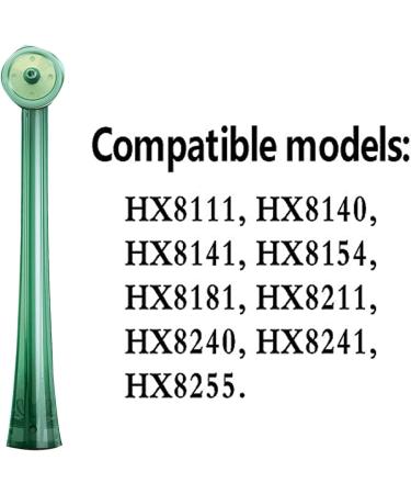 Airfloss Replacement Heads for Philips - Compatible Flosser Tips & Oral Irrigator Nozzle (HX8240 HX8140 HX8111 HX8141 HX8211 HX8154) - Green - Buy Online on GoSupps.com