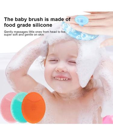 AAED 6 Pack Silicone Baby Bath Brush Set | Scalp Massage & Face Exfoliating Brush for Infant Care | International Shipping - Buy Online on GoSupps.com