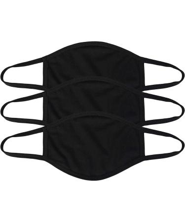 Black Cotton Face Masks - Bulk Purchase | Breathable Reusable & Comfortable (2-Pack - Buy Online on GoSupps.com