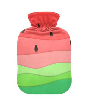 Heat bottle with reference 1 l of hard-wearing warm-up bag for handwheel warmer shoulder and neck pain cramps heating press and heat therapy pattern of abstract watermelon colorful