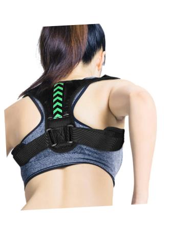 FOMIYES Posture Correcting Belt - Adjustable Upper Back Brace for Improved Sitting Posture - Hump Support - 45X18X1cm Black - Buy Online on GoSupps.com
