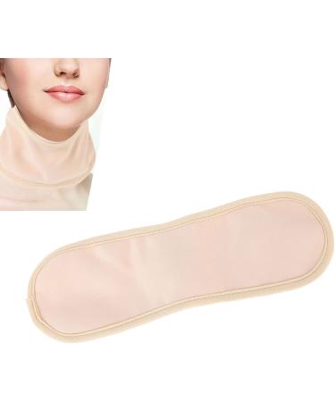 Narrow-Ribbed Reusable Castor Oil Pack - Soft Compress for Neck Pain & Thyroid Relief (Khaki) - Buy Online on GoSupps.com
