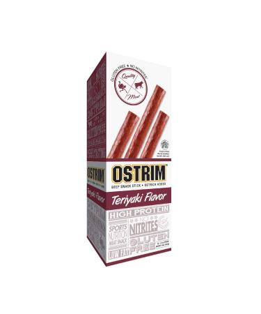 Ostrim Beef & Ostrich Jerky Snack Sticks-Teriyaki Flavor, 1.5 oz (Pack of 10)