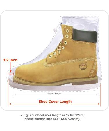 Reusable Waterproof Rain Boot Shoes Cover | Rubber Sole Overshoes for Women and Kids | 1 Pair (Size M) - Transparent - Buy Online on GoSupps.com