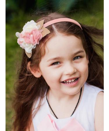 IYOU Princess Headband Pink Floral Hair Bands Birthday Party Wedding Hair Accessories for Girls - Buy Online on GoSupps.com