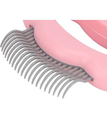 Buy Cat Comb - Skin-Friendly Elastic Half-Curved Massage Comb for Cats | Cat-Safe Exfoliating Grooming Tool in Pink - International Shipping Available - Buy Online on GoSupps.com
