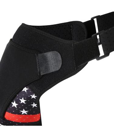 Amagogo Shoulder Support with Pressure Cushion - Compression Cuff & Sleeve Wrap for Training - Black Shoulder Care Belt - Buy Online on GoSupps.com
