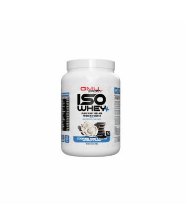 100% Whey Protein Isolate Powder - 5LB Whey Isolate Protein Powder with Collagen Peptides BCAAs and Digestive Enzymes - Isolate Whey Protein Powder with 72 Servings - Cookies & Cream Cookies & Cream 5 Pound