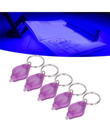 Keychain Flashlight Mini Keychain Long Battery Life 365nm 395nm Wavelength 5 Pcs for Detection - Buy Online on GoSupps.com