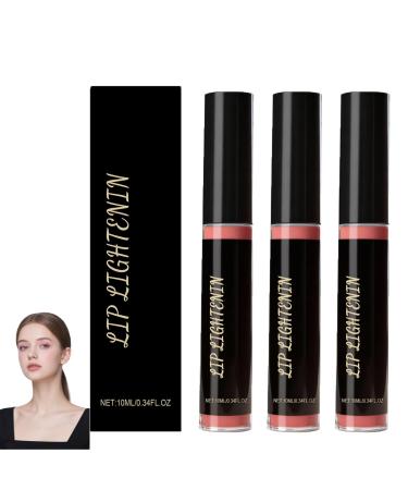 homomdy Lip Brightening for Dark Lips Deeply Moisturizing and Brightening for Dry Cracked Lips Reduces Fine Lines Longlasting Hydration and Darkness Care 3pcs