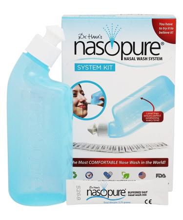 Nasopure Nasal Wash System Bottle with 20 Saline Pockets 1 Each