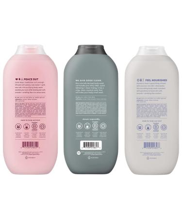 Method Body Wash Sampler Variety - Pure Peace Sea, Surf, & Simply Nourish - 18oz (3 pack) - Sanisco Box - Buy Online on GoSupps.com