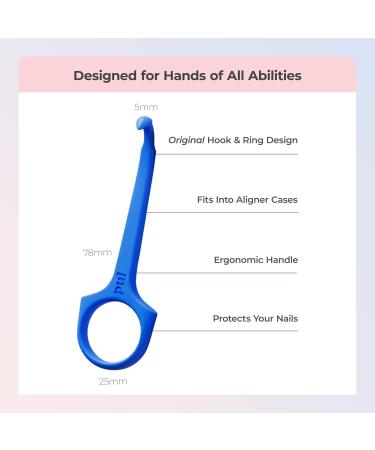 PUL Pack of 2 Aligner Removal Tool Invisalign Remover Tool & Retainer Hook for Clear Aligners Trays & Night Guards Reusable Invisalign Accessories Aligner Hooks & Retainer Removal Hook Blue 2 Pack Blue - Buy Online on GoSupps.com