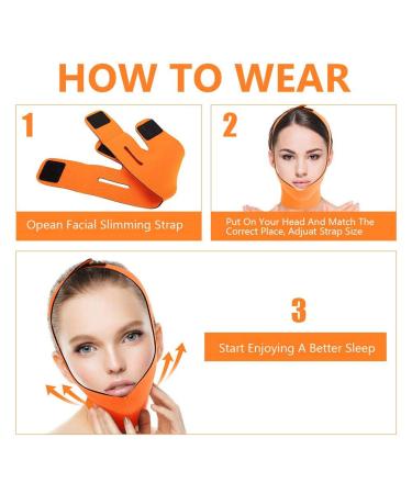 Doppelkinn Tighter Face Lifting Belt | Double Chin Reducer & Skin Tightening Strap for Women - Breathable V-Line Design - Buy Online on GoSupps.com