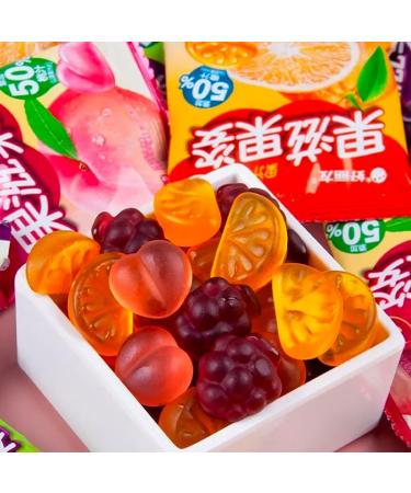 7 flavors Peeling fruit juice fudge 75g/bag white peach strawberry grape Litchi sugar soft candy Toffee 50% Juice Content gummy candy sweets Chewy gumdrop desserts (White Peach Flavor 1bag) White Peach Flavor 1bag - Buy Online on GoSupps.com