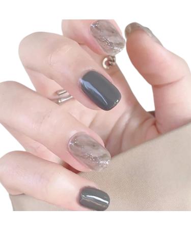 JYTDBCS Nail Tips Nail Tips Short Spring and Summer Popular Japanese Style Cute Simple Stylish Coming of Age Ceremonies School Entrance Ceremonies Graduation Ceremonies