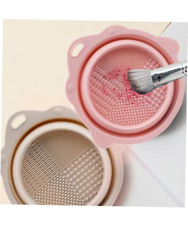 MAGICLULU 2pcs Makeup Brush Cleaning Bowl Scrubber Brush Cleaner Mat Makeup Sponge Washing Makeuo Makeup Cleaner Tool Cleaning Bowl Makeup Brush Cleaners Accessories Cosmetic 14.5x14.2cm Assorted Color - Buy Online on GoSupps.com