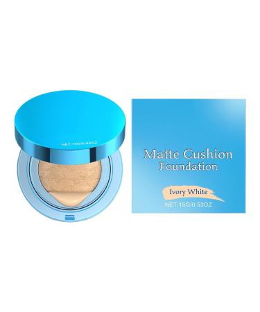 Kixolazr Cushion Foundation Corrective Cushion with Matte Finish and High Coverage | Long-Lasting Corrective Cream for Parties Beach Outdoors School and Business Travel
