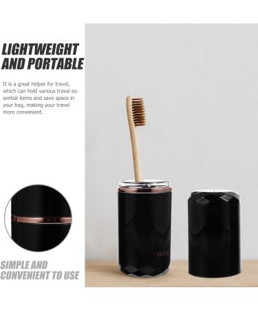 Cabilock Electric Toothbrush with Portable Holder and Toothpaste Case - Black | Travel-Friendly Household Toothbrush Cup - Buy Online on GoSupps.com