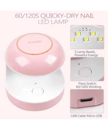 Mini LED Nail Lamp 18W UV Lamp for Gel Nail Polish Curing Lamp Quick Nail Dryer Portable UV Lamp Cute Size for Nail Design DIY Manicures for Nail Artist Beginner at Home Or Salon - Buy Online on GoSupps.com