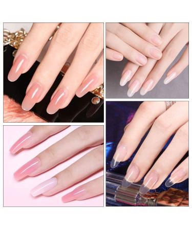 Modelones Poly Extension Gel Dual Nail Forms - 120pcs Clear Nail Extension Tips Set for Thickening Acrylic False Nails - 12 Sizes Trendy Nail Art Design for Salon and DIY Manicure - Buy Online on GoSupps.com