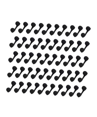 100pcs Nose Mask Strainer Sponge Nose Filters Washable Nose Plugs Breathable Nasal Filters Nose Plug Washable Nasal Plug Stuffy Nose Invisible Cotton Black 3.80X1.20X0.70CM