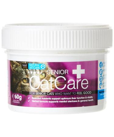 Natural VetCare Senior CatCare Veterinary Strength Joint Kidney and Senior Supplement for Older Cats 60 g (Pack of 1)