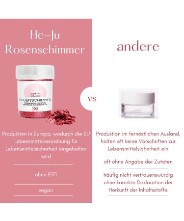 Edible Rose Glitter Powder - 10g Rose Shine for Drinks & Food | International Shipping - Buy Online on GoSupps.com