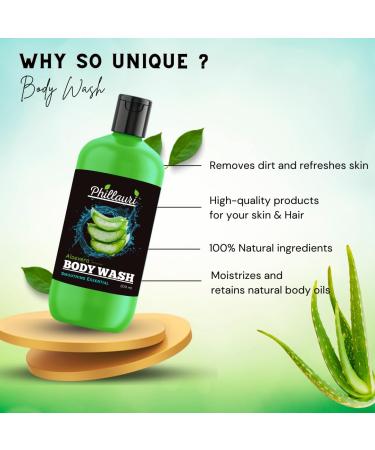 Aloe Vera Body Wash | Moisturizing Shower Gel for Women | 400ml Skin Cleanser | Nourishing Body Wash - Buy Online on GoSupps.com
