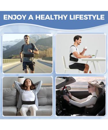 Posture Corrector for Men & Women | Adjustable Back Brace for Pain Relief | Scoliosis & Hunchback Support - Buy Online on GoSupps.com