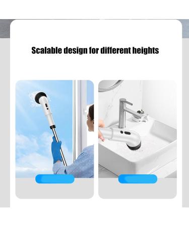 Electric Scrubber for Cleaning | Electric Spin Brush with Replaceable Cleaning Brush Heads - Electric Spin Scrubber Bathroom 10 in 1 for Bathroom Tub Tile Floor and Car - Buy Online on GoSupps.com