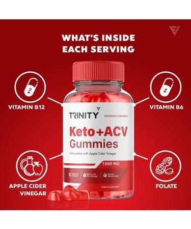Trinity Keto + ACV Gummies: Advanced Weight Loss Support (300 Gummies) - Buy Online on GoSupps.com