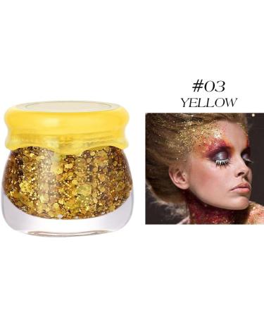 Reapyyt Eye Glitter Eyeshadow Nail Body Face Glitter Gel Long Lasting Sparkling Sequins Festival Shiny Decoration Party 3 - Buy Online on GoSupps.com