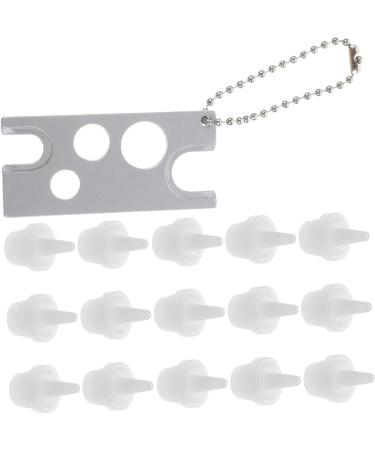 FRCOLOR 5 Sets Grafting Eyelash Tool Glue Bottle Removers Roller Ball Remover Lash Glue Replacement Plugs Beer Opener Essential Oil Grafting Eyelash Glue Plug Universal Perfume Metal - Buy Online on GoSupps.com