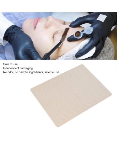 10pcs Microblading Practice Skin - Inkless Silicone Eyebrow Sheets for Beginners | Single Side Pattern 11 Pairs for Optimal Training - Buy Online on GoSupps.com