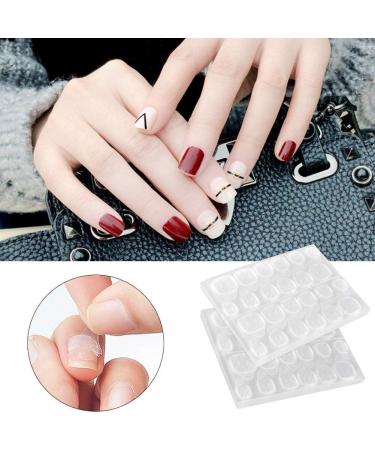 Double-Sided Adhesive Nail Stickers - Transparent Flexible Glue for Manicure - 10 Sheets - Buy Online on GoSupps.com