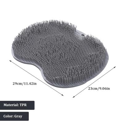 Buy Foot Bath Footwasher for Shower - Non-Slip 9x11 Inch Foot Rest with Suction Cups | Washable Hanging Foot Brush for Cleaning & Massage - Buy Online on GoSupps.com