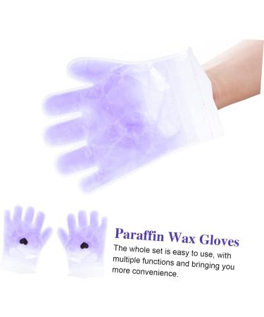 Healeved 3 Pairs Lavender Hand Wax Set Spa Paraffin Wax Cover Spa Moisturizer Spa Gloves Dry Spa Paraffin Wax Glove Wax Hand Cover Paraffin Wax Gloves Suite Frosted Purple Pe Bag - Buy Online on GoSupps.com