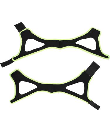 Special Triangular Design Chin Strap for Snoring Prevention - Black Fluorescent Green Edge - Buy Online on GoSupps.com