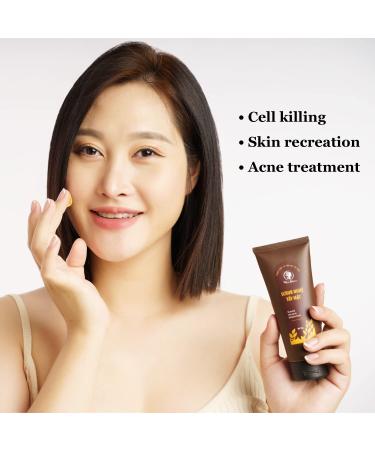 Organic Turmeric Face Scrub - 9 Month Harvest 2.5 oz | International Shipping - Buy Online on GoSupps.com