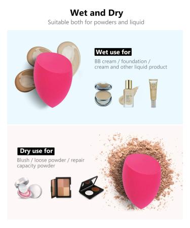 InnoGear Makeup Sponge Set - 10 Pcs Blender Sponges for Flawless Foundation Application - Multicolor - Buy Online on GoSupps.com