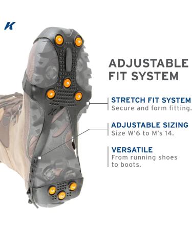 Korkers Ultra Ice Cleat - One-Size-Fits-Most Black | Cardboard Pack for Enhanced Traction - Buy Online on GoSupps.com