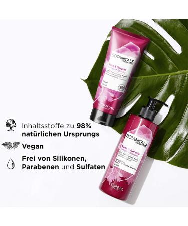 Buy L'Oreal Paris Botanicals Geranium Shine Ritual Conditioner Balm 200ml - Nourishing Vegan Hair Care for All Hair Types - Fast International Shipping - Buy Online on GoSupps.com