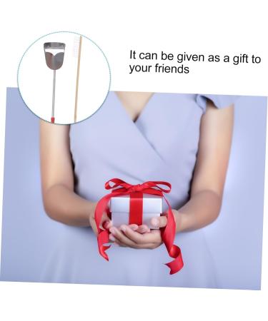 Housoutil 2pcs Set Cage Birds and Wooden Accessory Supplies Shovel Steel Long Parrot for Cleaning Brush Pet 7x9cm Assorted Color - Buy Online on GoSupps.com