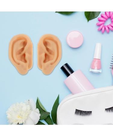 GALPADA 1 Pair Silicone Ear Model - Realistic Artificial Ear Mold for Picking Training - Fake Body Part for Piercing Acupuncture Practice Classroom and Home Decor - Buy Online on GoSupps.com
